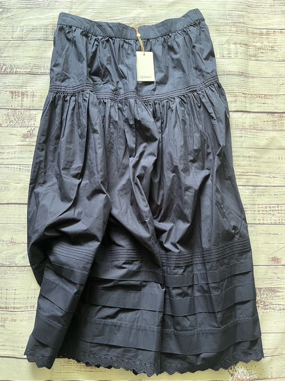 Quince Navy Maxi Skirt - Picture 5 of 7